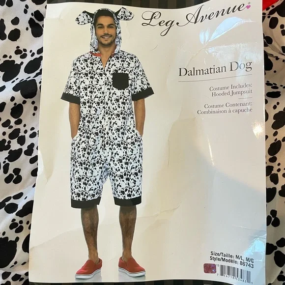 Men’s Dalmatian dog Halloween costume - Picture 1 of 3